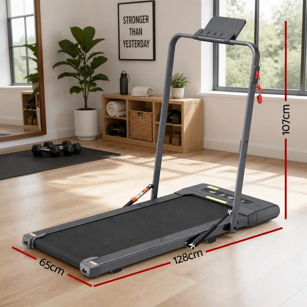 2 in 1 Electric Treadmill Under Desk Foldable 400mm Running Belt
