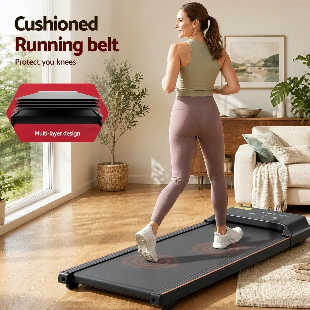 3 in 1 Walking Pad Treadmill Auto Incline 20% Home Gym Under Desk Fitness