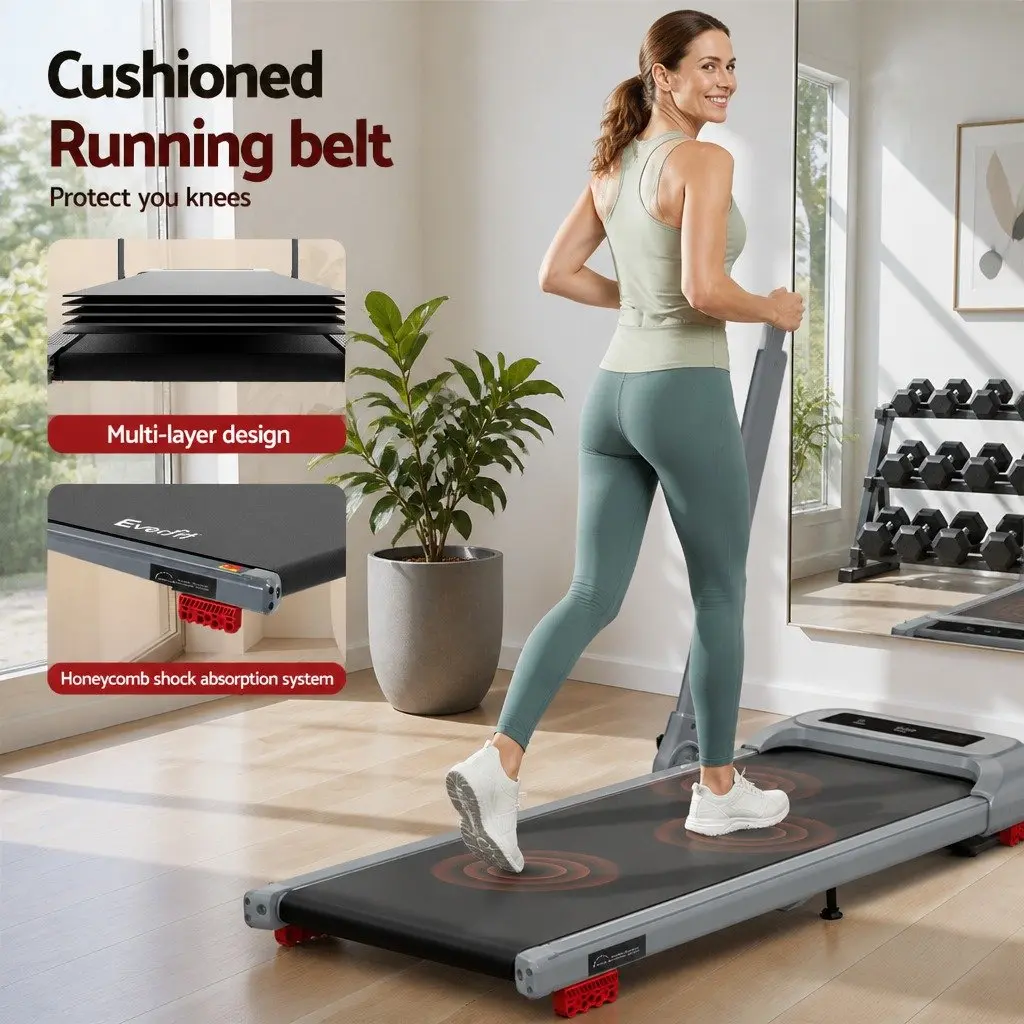 Electric Treadmill Compact Foldable 3-Level Incline Home Gym