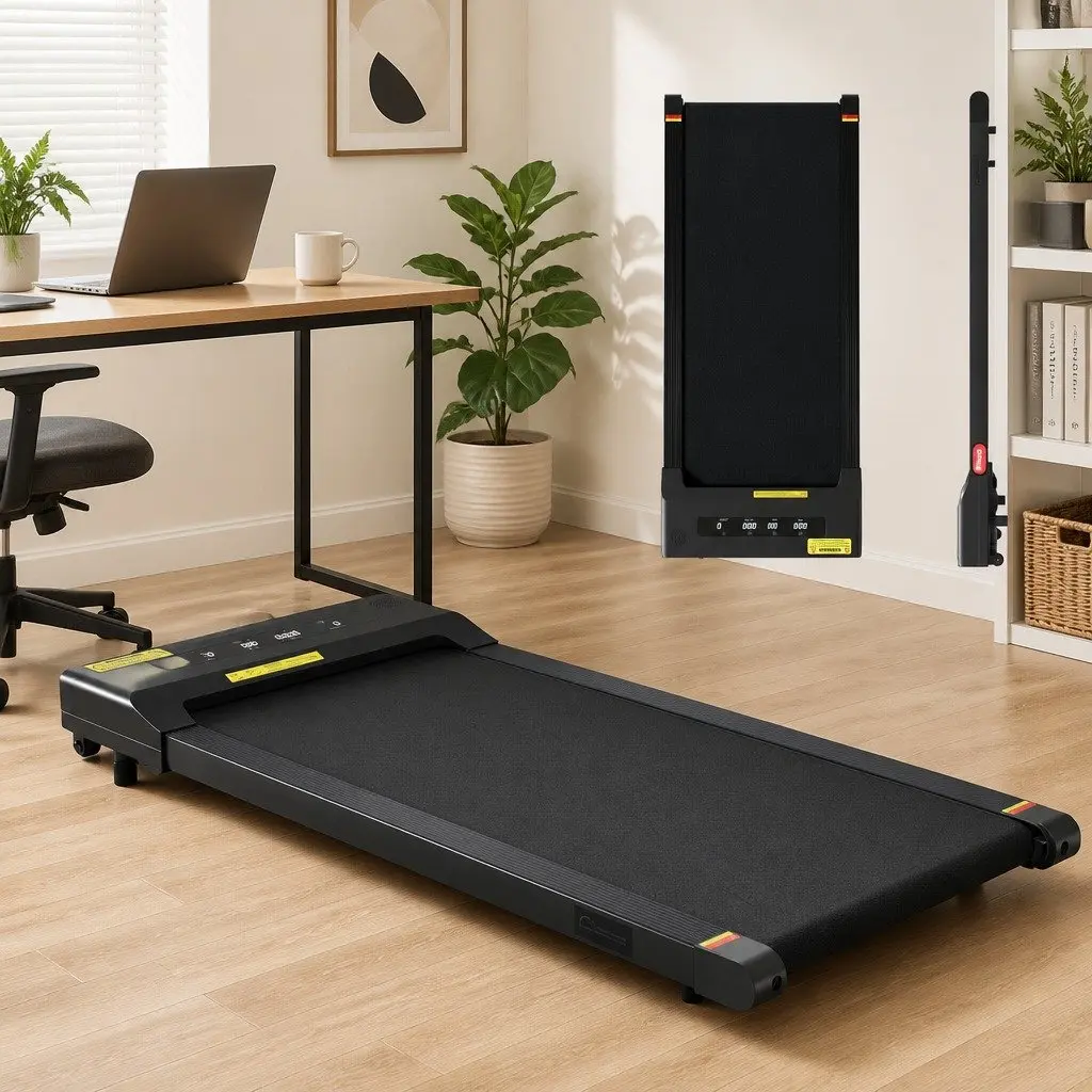 Electric Walking Pad Treadmill Foldable Compact 400mm Non-Slip Running Belt