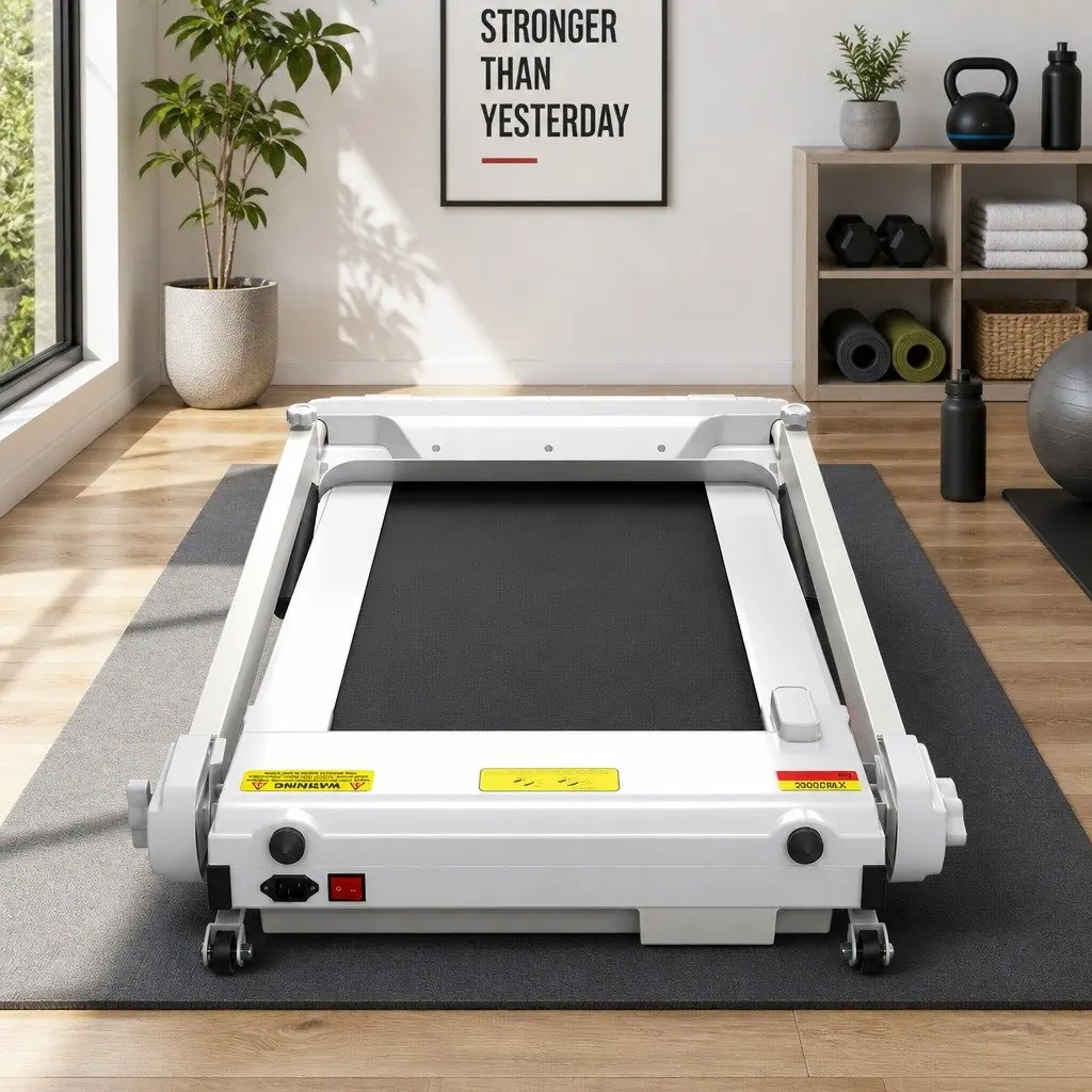 Electric Treadmill Home Gym Fitness Machine Foldable 12 Programs 1-14km/h White