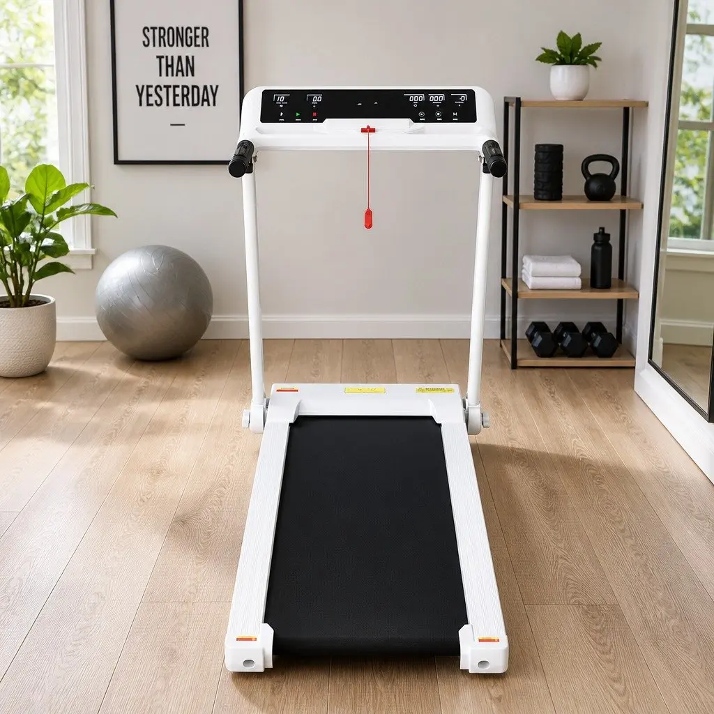 Electric Treadmill Foldable Home Gym Fitness Machine 12 Programs LCD Display