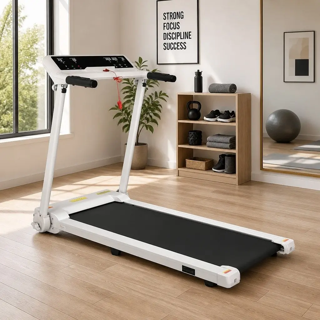 Electric Treadmill Foldable Home Gym Fitness Machine 12 Programs LCD Display
