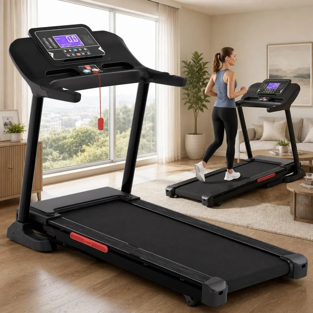 Electric Treadmill Auto Incline 16 Programs Home Gym Fitness Exercise Machine
