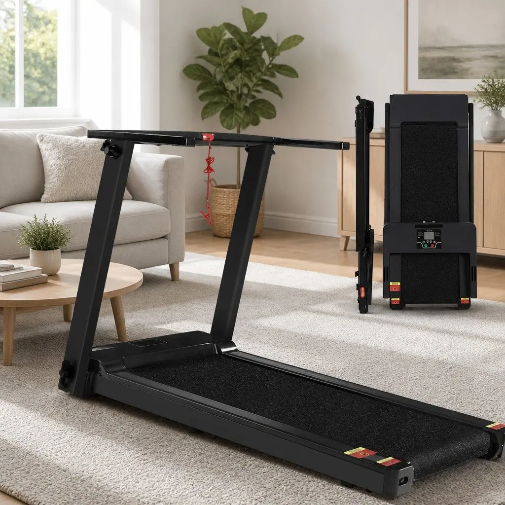 Electric Treadmill Foldable Compact Home Fitness Machine 12 Programs 1-12km/h