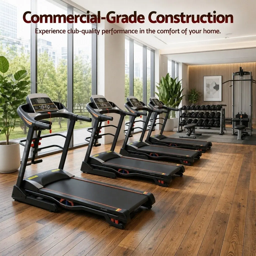 Electric Treadmill Home Gym Fitness Machine 18 Speed LCD Display Massage Belt