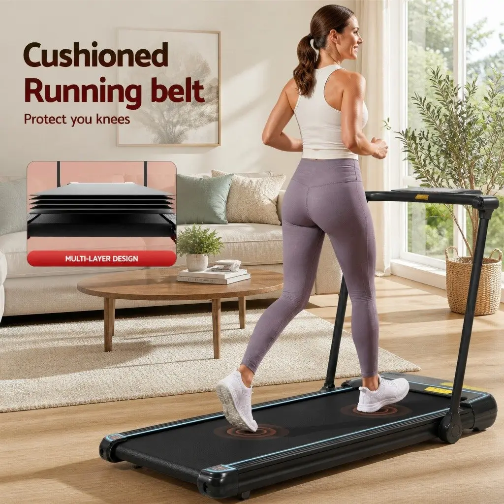 Electric Treadmill Walking Pad Under Desk Home Gym Fitness 420mm Belt Remote
