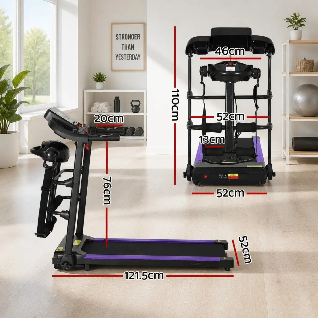 Electric Treadmill Home Gym Fitness Exercise Machine with Massage Bar 12