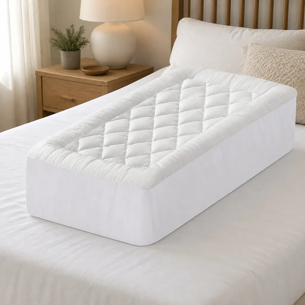 Pillowtop Mattress Topper 5cm Bamboo Cooling Pad Single Bed Washable Deep Pocket