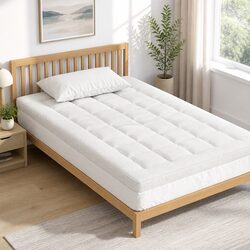 Comfortable 7.5cm Pillowtop Mattress Topper for Your Bed