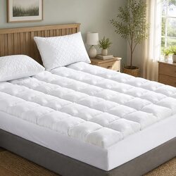 Cozy King Mattress Topper with Bamboo Charcoal Filling