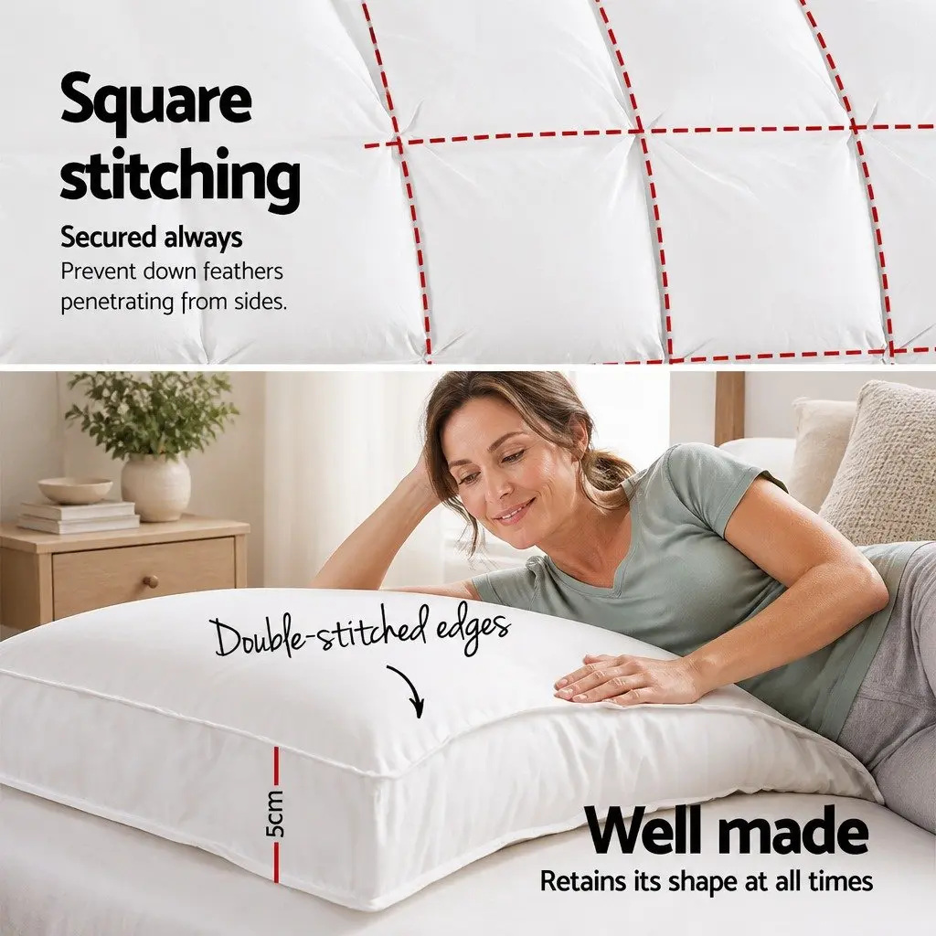 Queen Mattress Topper Bamboo Pillowtop 5cm Thick Pressure Relief Breathable