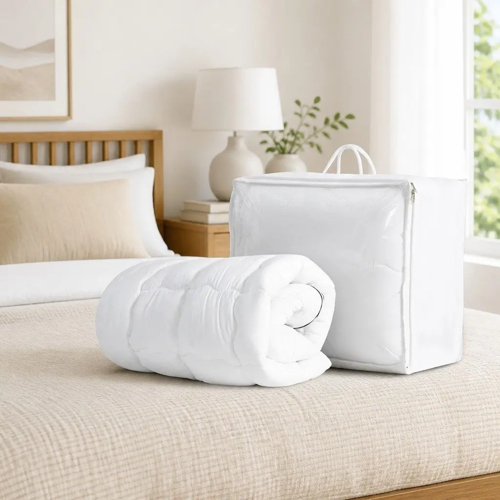 Mattress Topper Pillowtop 5cm Thick King Single Breathable Microfibre Pad