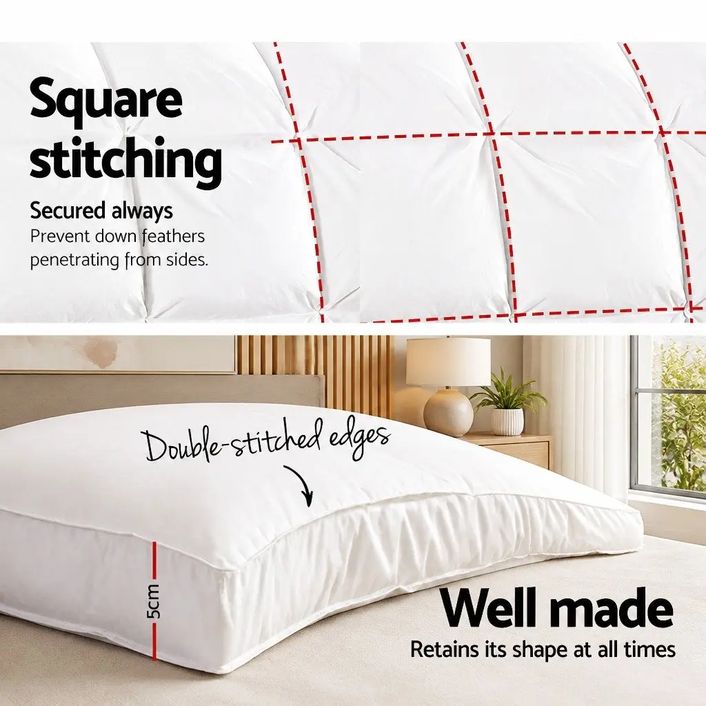 Pillowtop Mattress Topper King 5cm Thick Microfibre Filling 45cm Deep Pocket
