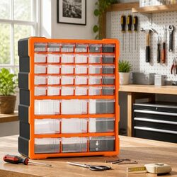 39-Drawer Tool Storage Cabinet Organizer Anti-Drop Hardware Small Parts Garage