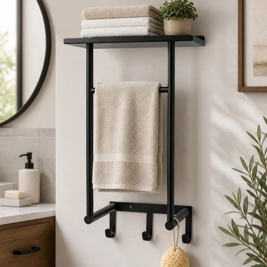 Wall Mounted Towel Rack