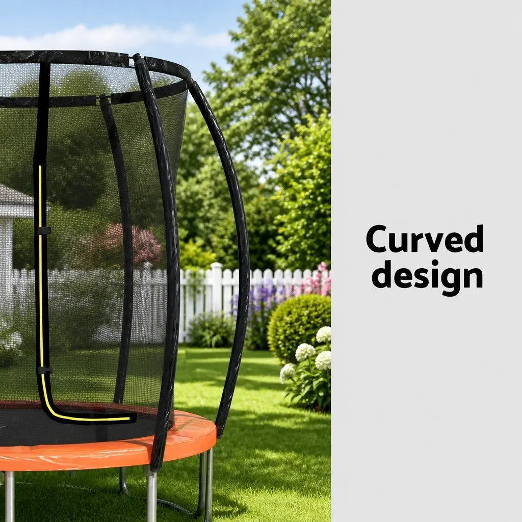6FT Kids Trampoline with Safety Enclosure Net and Ladder