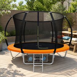 Your 8FT Kids Trampoline with Safety Enclosure and Ladder