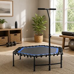 Friendly 48 Inch Hexagon Trampoline for Your Fitness Routine