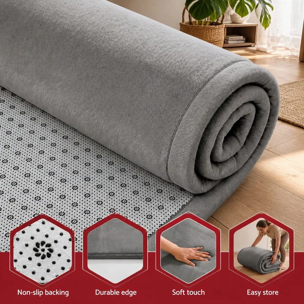 3cm Thick Grey Tatami Mattress for Comfort