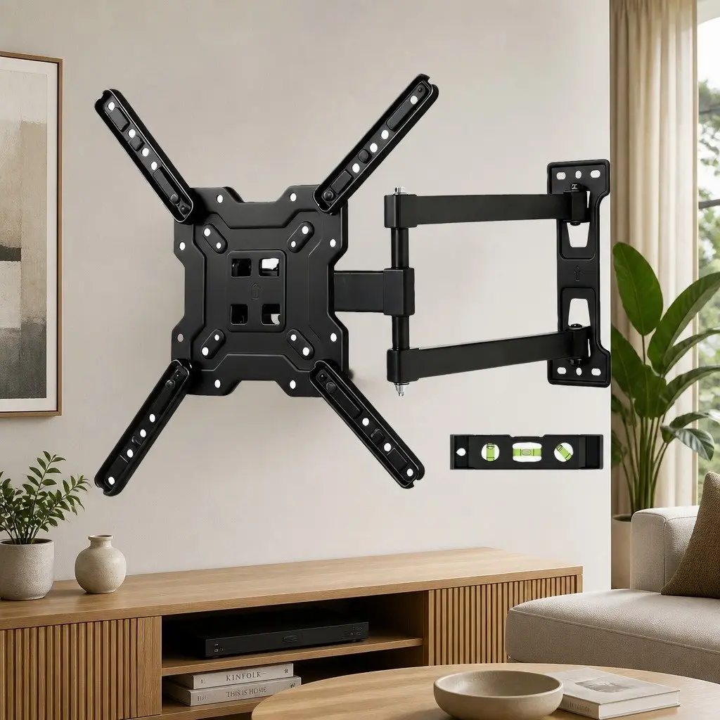 Full Motion TV Wall Mount Bracket Swivel Tilt Adjustable 22-55 Inch