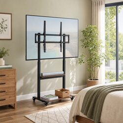 Friendly Mobile TV Stand Cart for Your Viewing Comfort