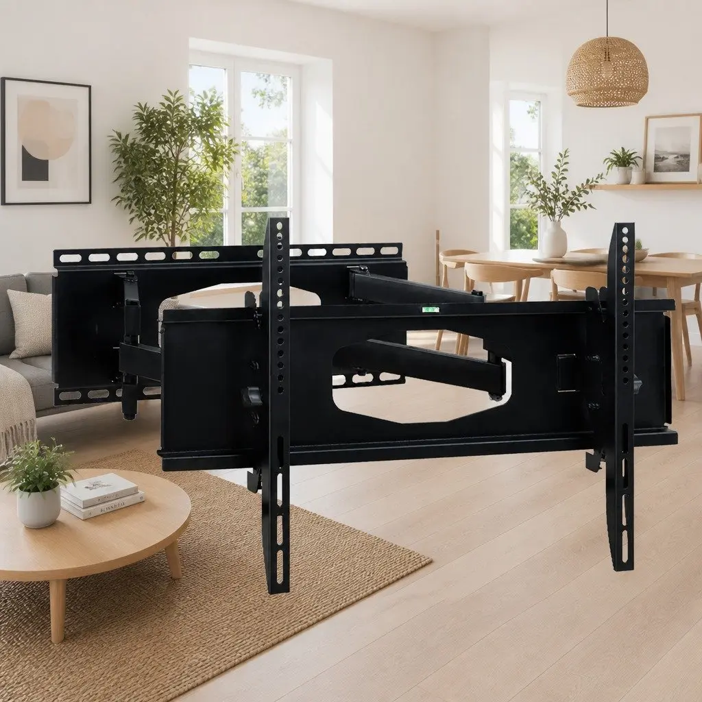 TV Wall Mount Bracket Full Motion Dual Arm Adjustable 32"-80