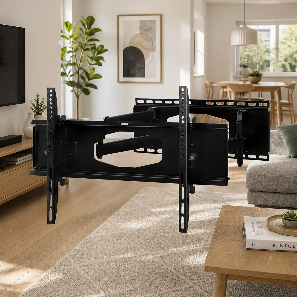 TV Wall Mount Bracket Full Motion Dual Arm Adjustable 32"-80