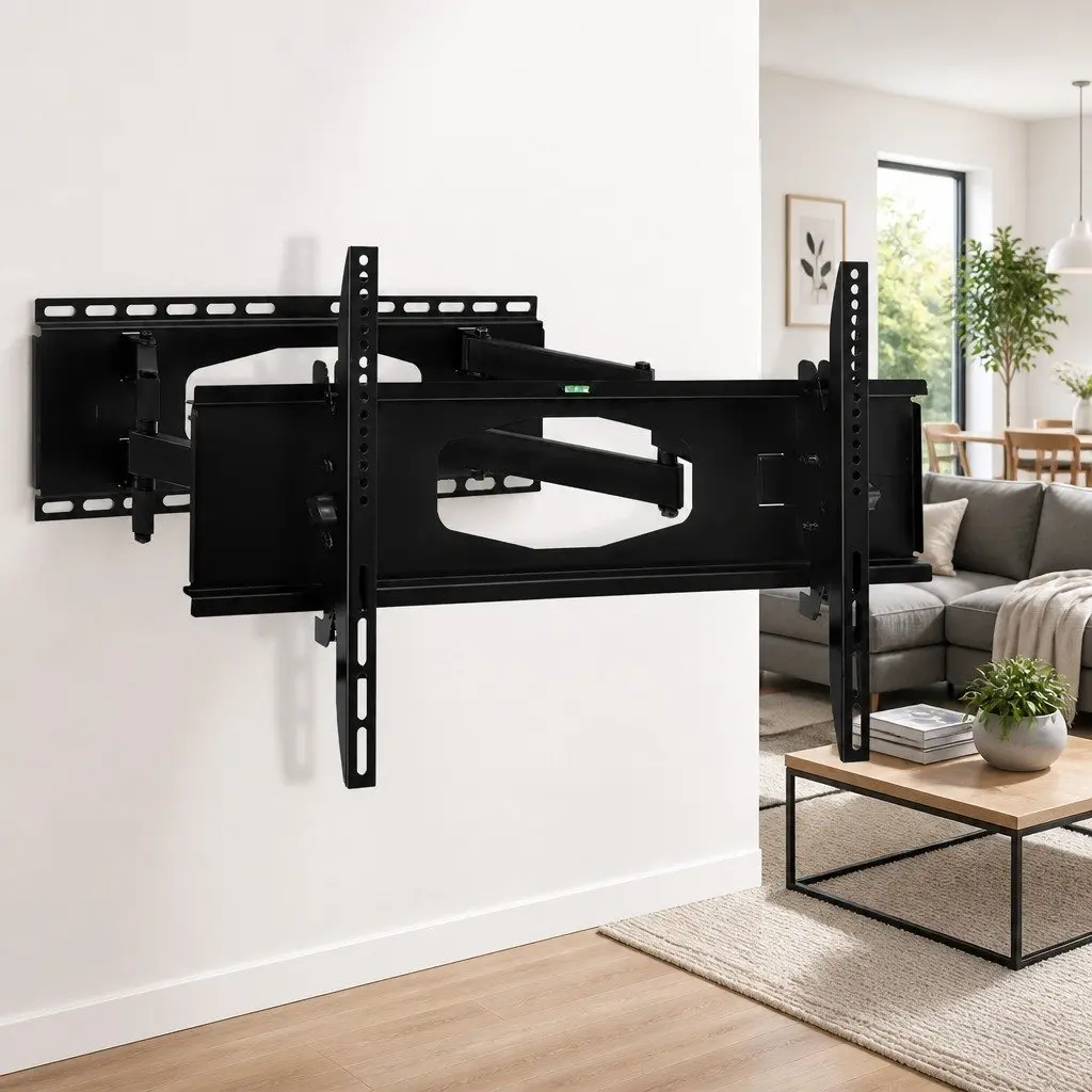TV Wall Mount Bracket Full Motion Dual Arm Adjustable 32"-80