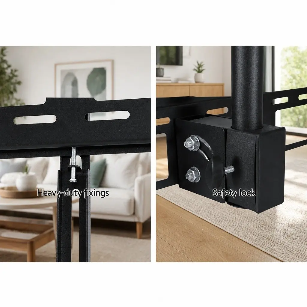 Ceiling Mount Bracket for TV Full Motion Tilt Rotation Black Universal VESA 32 to 75 Inch