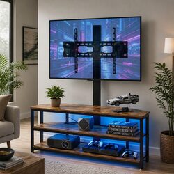 Friendly Corner TV Stand for 32-70 inch TVs with Easy Setup