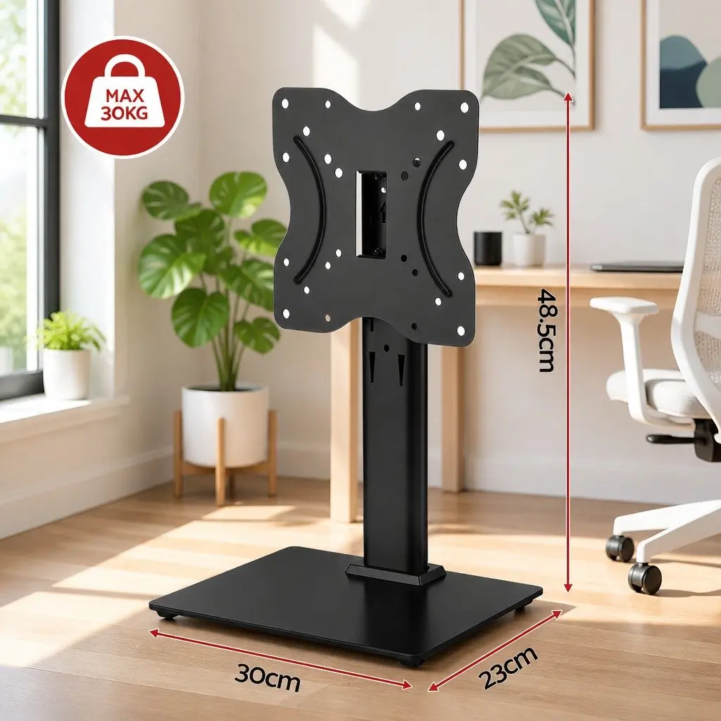 TV Stand Bracket for 19-43 inch TVs Desktop Swivel Table Top Universal Mount