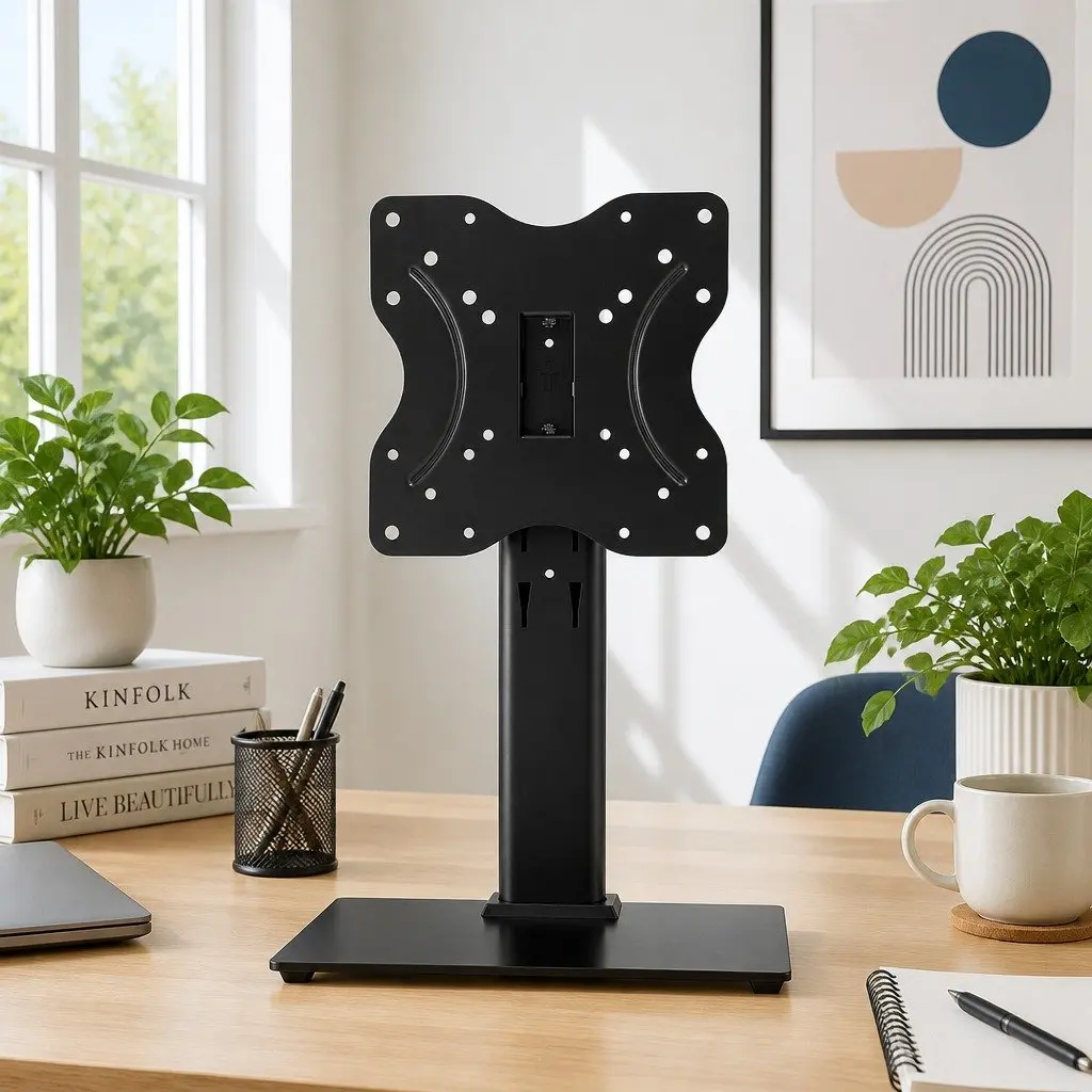 TV Stand Bracket for 19-43 inch TVs Desktop Swivel Table Top Universal Mount