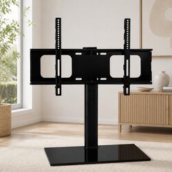 TV Stand Mount Bracket 32"-70" Swivel Tabletop Desktop LCD LED Plasma Black