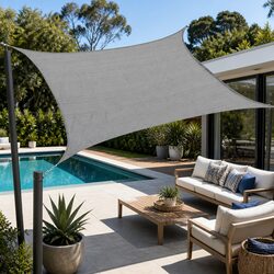 Shade Sail Sun Canopy UV Protection Outdoor Patio Garden Breathable HDPE Fabric