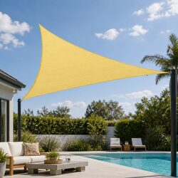Triangle Shade Sail UV Protection Outdoor Awning Sun Shades Garden Patio Sand