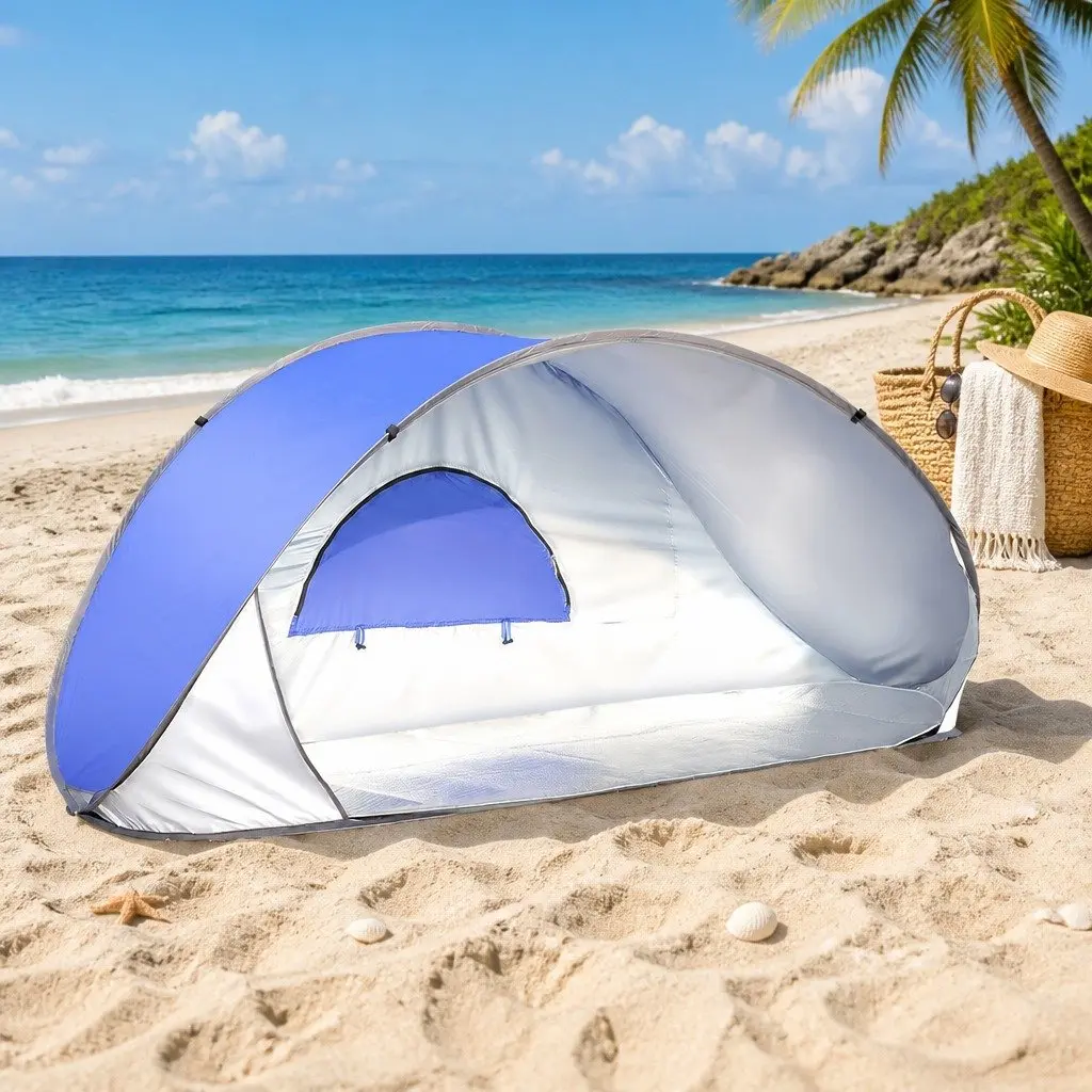 Pop Up Tent Instant Setup Family Beach Outdoor 220cm x 90cm x 102cm