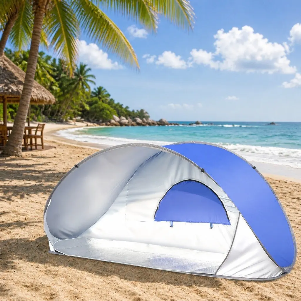 Pop Up Tent Instant Setup Family Beach Outdoor 220cm x 90cm x 102cm