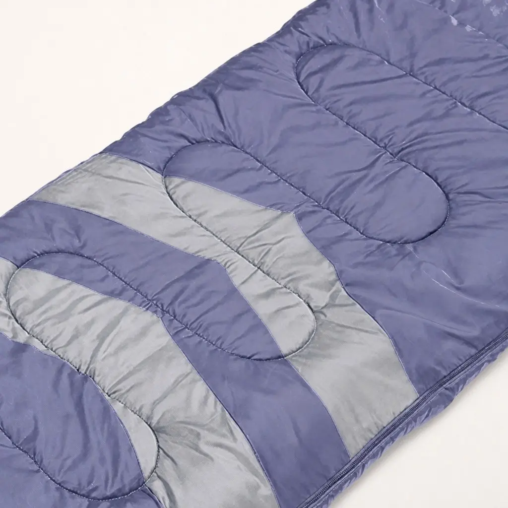 Single Sleeping Bag Outdoor Camping Cold Weather Grey Hollow Cotton Lightweight