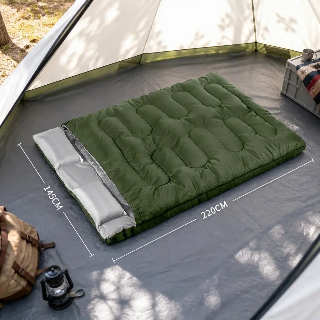 Double Sleeping Bag for Camping Comfort