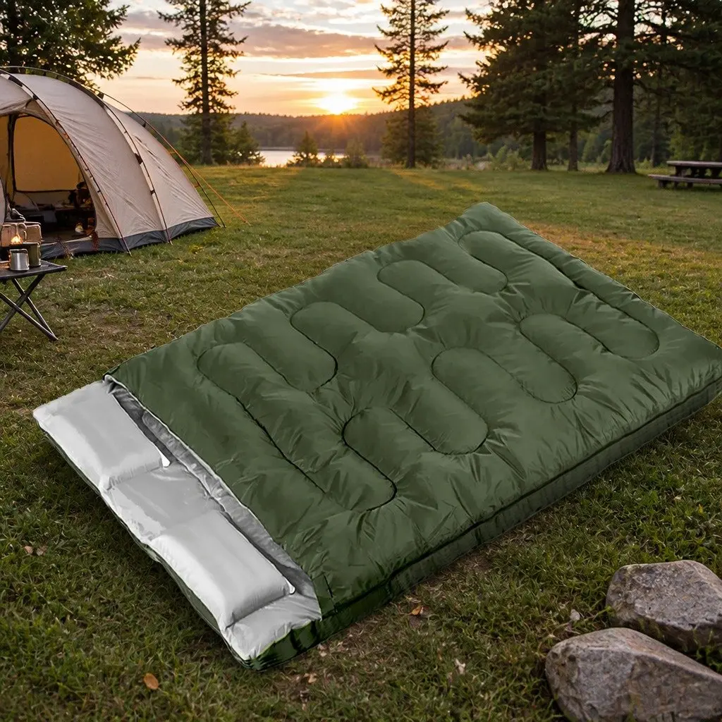 Double Sleeping Bag for Camping Comfort