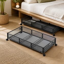 Friendly Under Bed Storage Containers with Mobility and Style