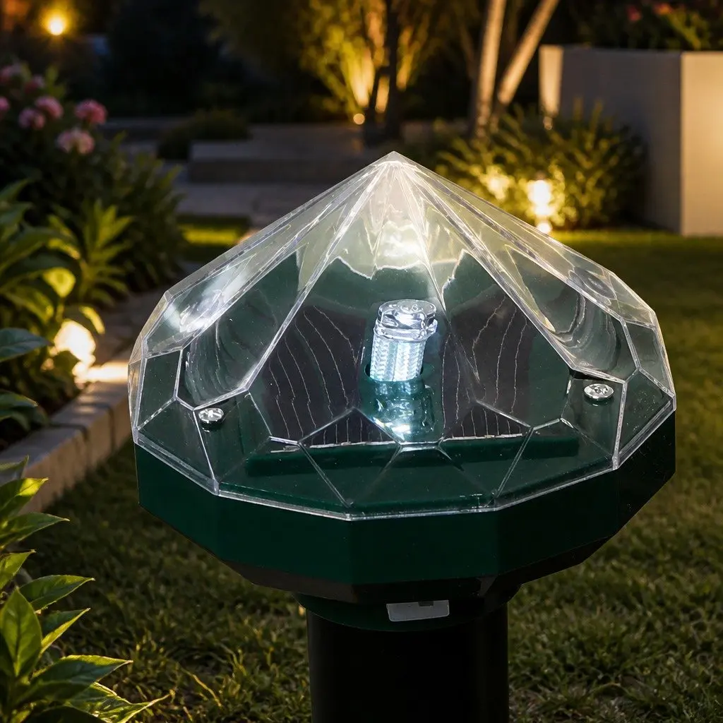 Solar Snake Repeller LED Light Vibration 4 Pack Garden Lawn Pest Deterrent