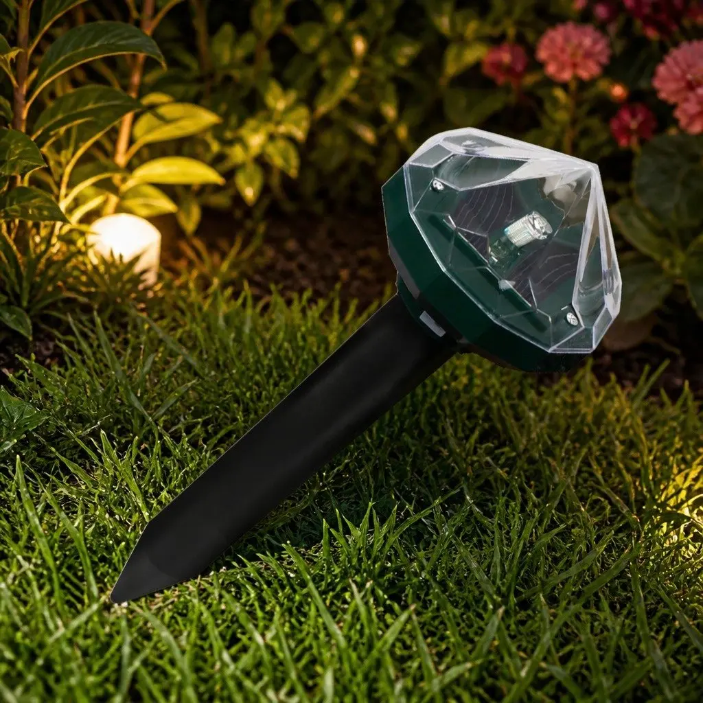 Snake Repeller Solar Powered Rat Mouse Deterrent Garden Lawn Pest Control 8 Pack