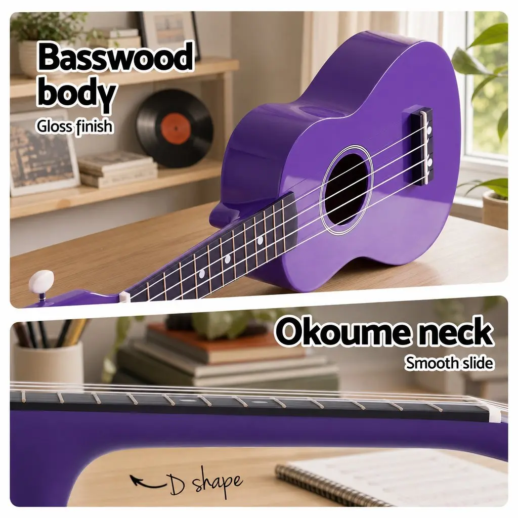 21 Inch Purple Ukulele
