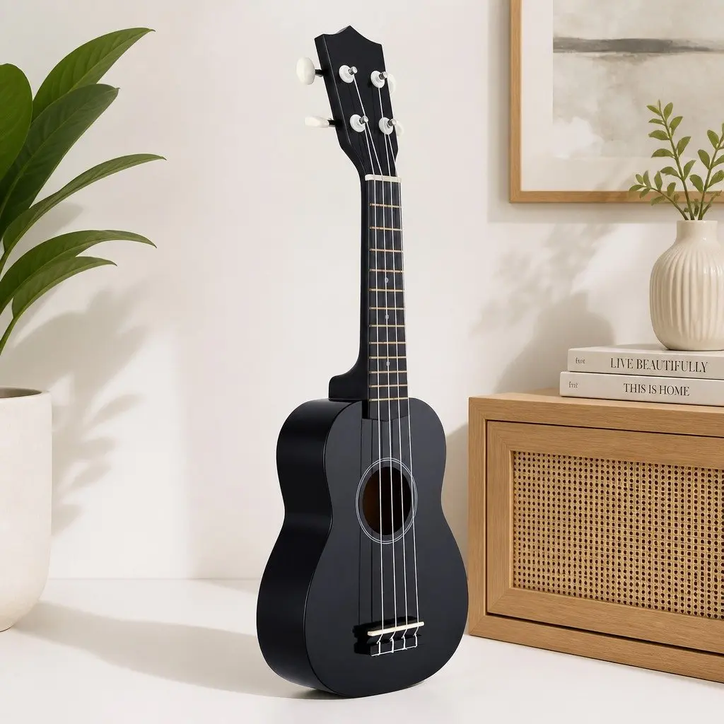 21 Inch Ukulele Beginner Basswood Arched Back Nylon Strings
