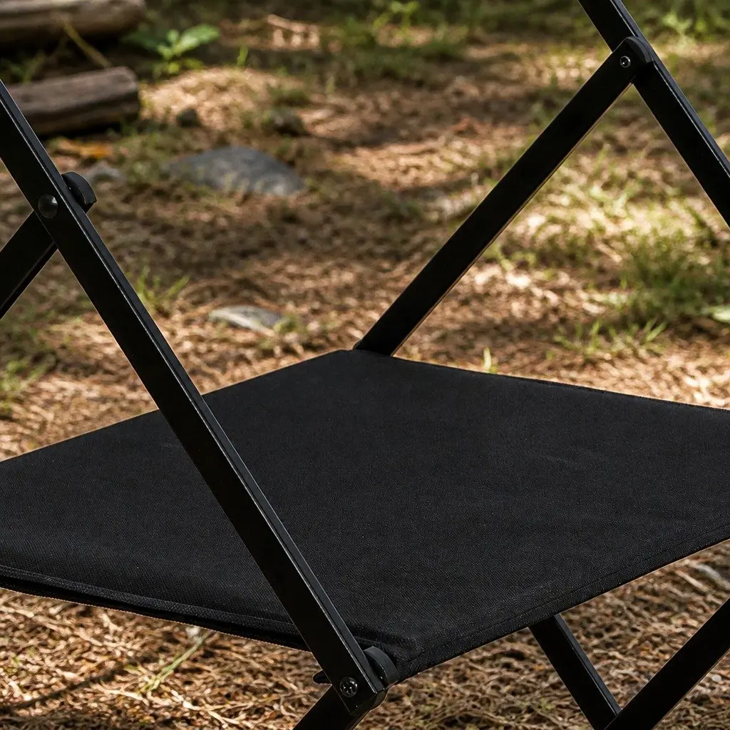 Foldable Camping Storage Shelves 2 Layer Portable Outdoor Kitchen with Hooks