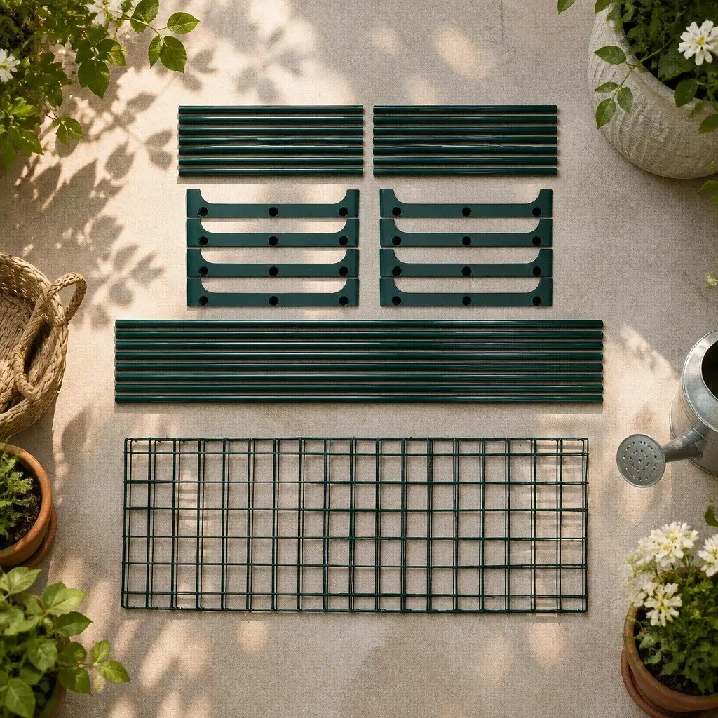 4 Tier Plant Stand Shelves Metal Storage Rack Garden Outdoor Indoor Display