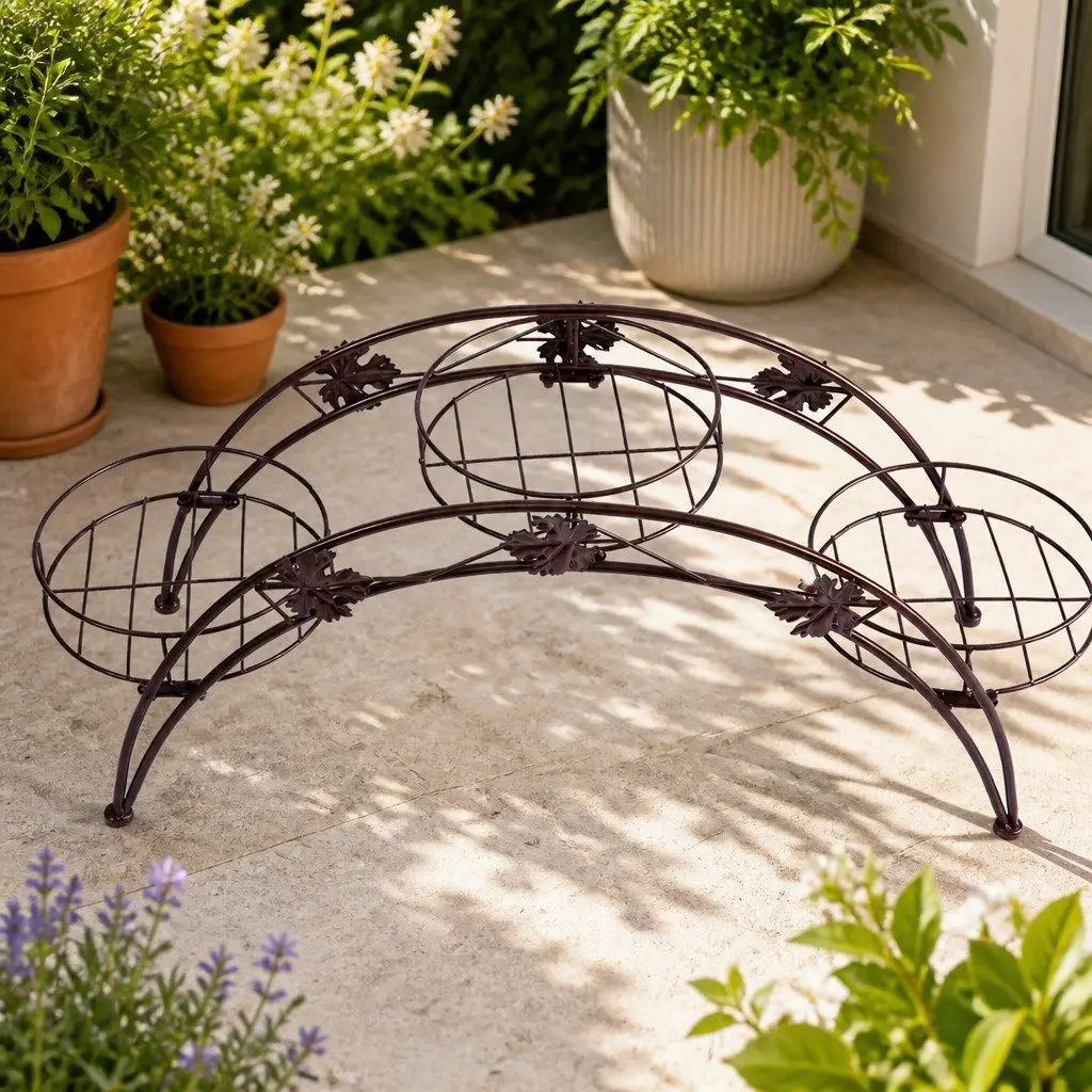Metal Plant Stand Steel Frame Indoor Outdoor Large Small Pots