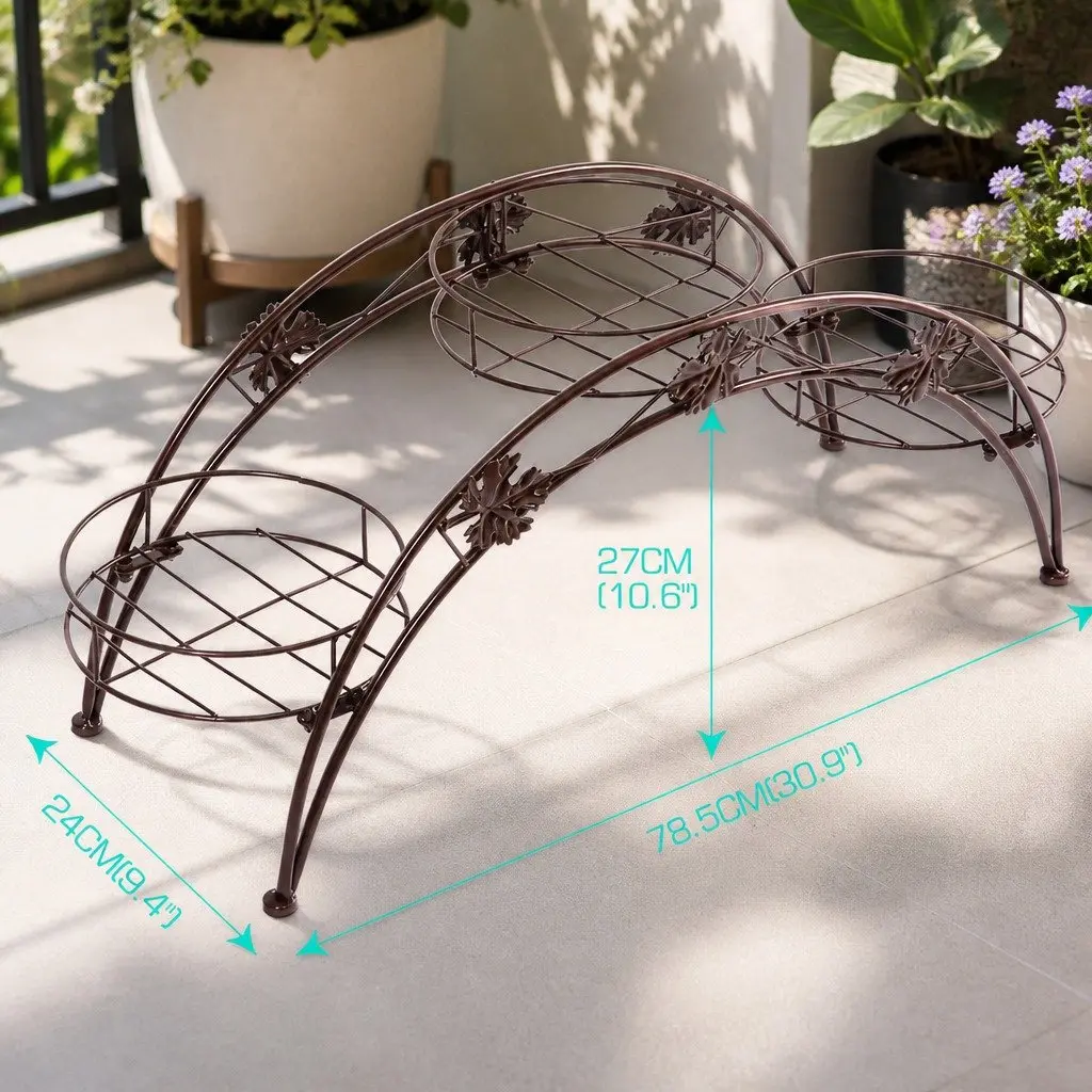 Metal Plant Stand Steel Frame Indoor Outdoor Large Small Pots